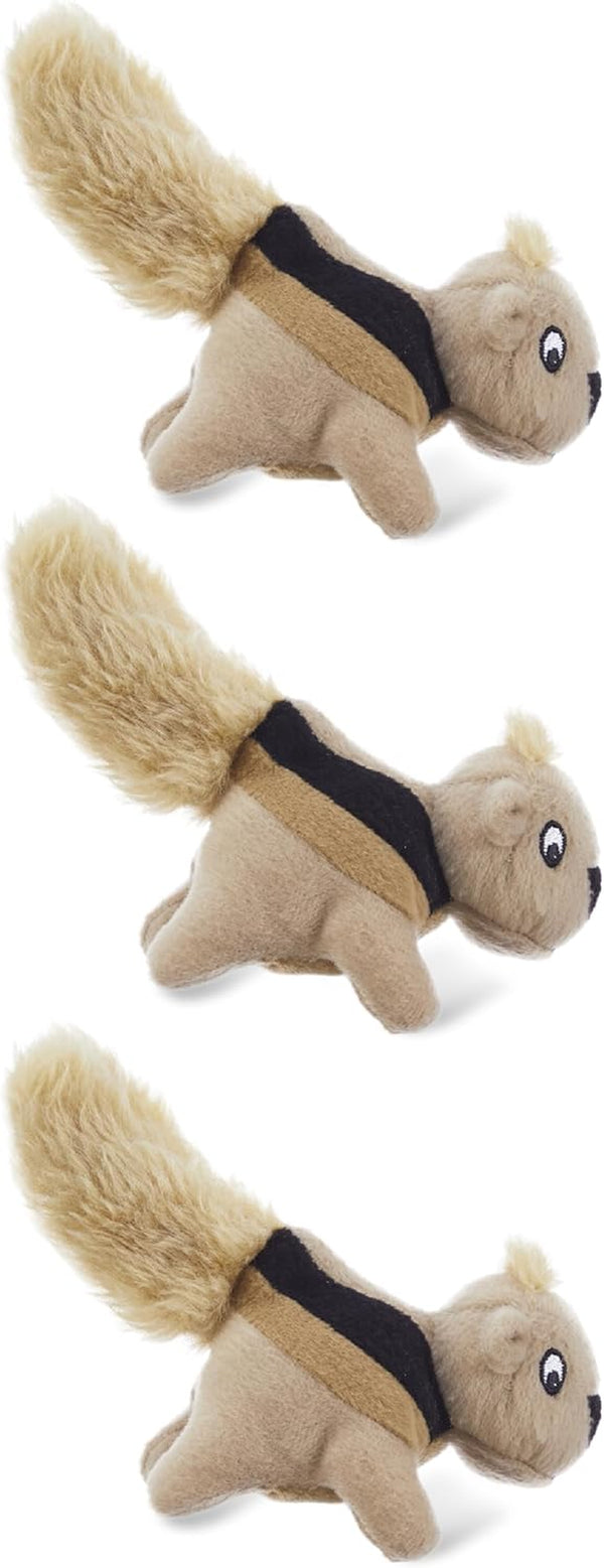 Squeakin' Squirrels Plush Replacement Dog Toys - 3 Pack