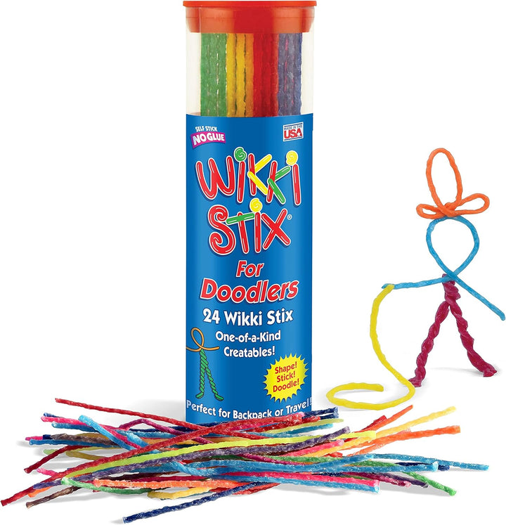 for Doodlers - Kid'S  Essential: Portable Creativity ! Pack of 24  in Neon and Primary Colors. Made in USA ! 3 & Up.