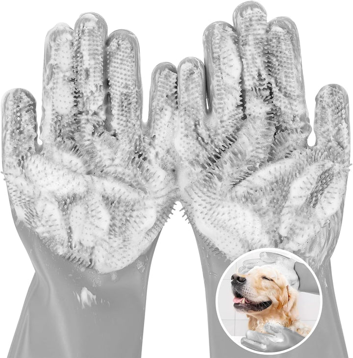 Heat-Resistant Pet Grooming Gloves