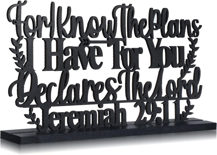 Blessed Faith Wooden Table Decor