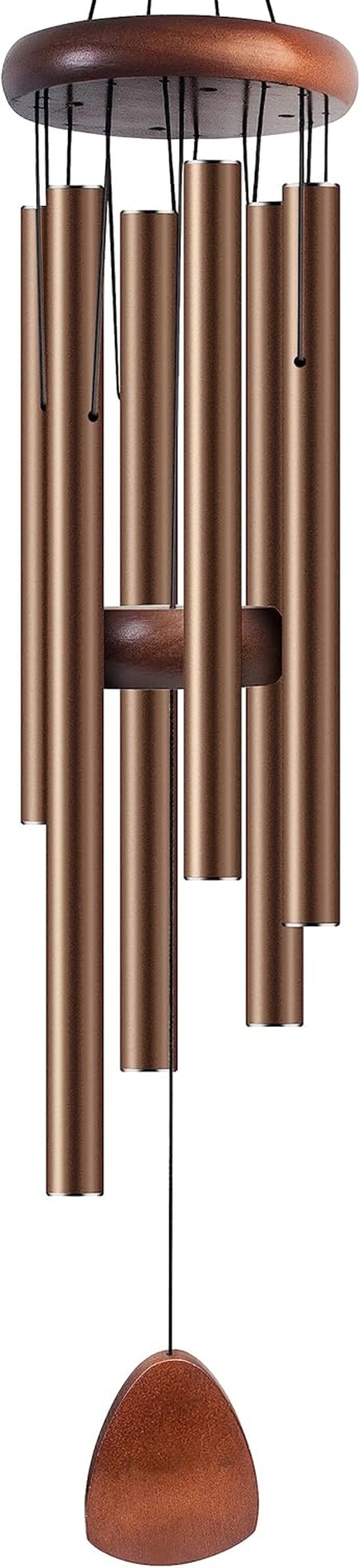 Large Black Aluminum Wind Chimes 37"