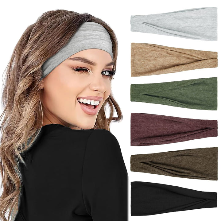 12 Pack Non-Slip Workout Headbands