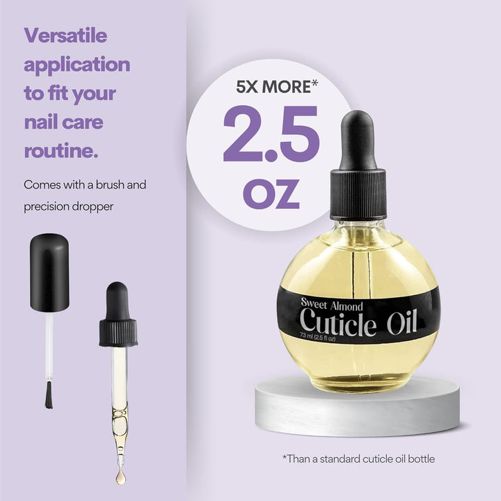 Sweet Almond Cuticle Oil 2.5oz - Nourish & Repair