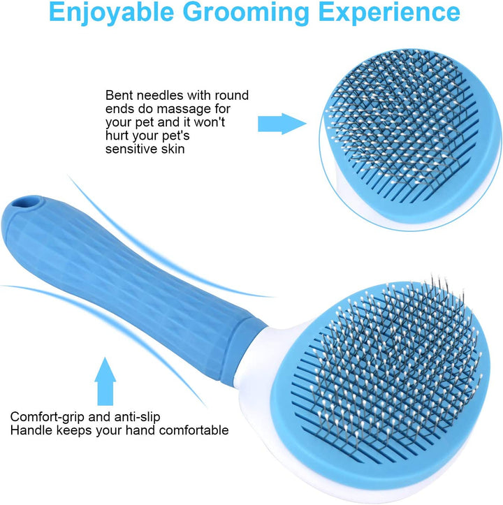 Self-Cleaning Slicker Brush for Pets
