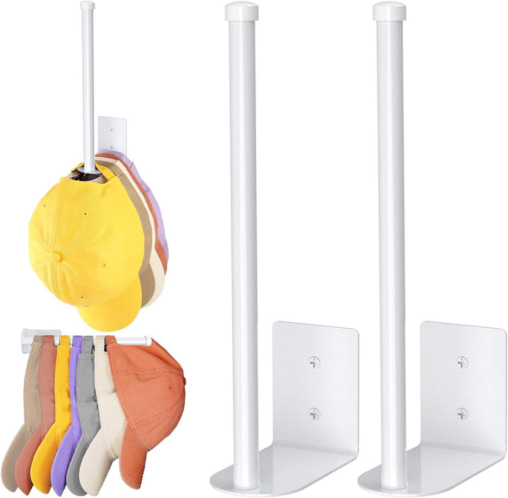 2-Pack Stainless Steel Hat Rack Organizer