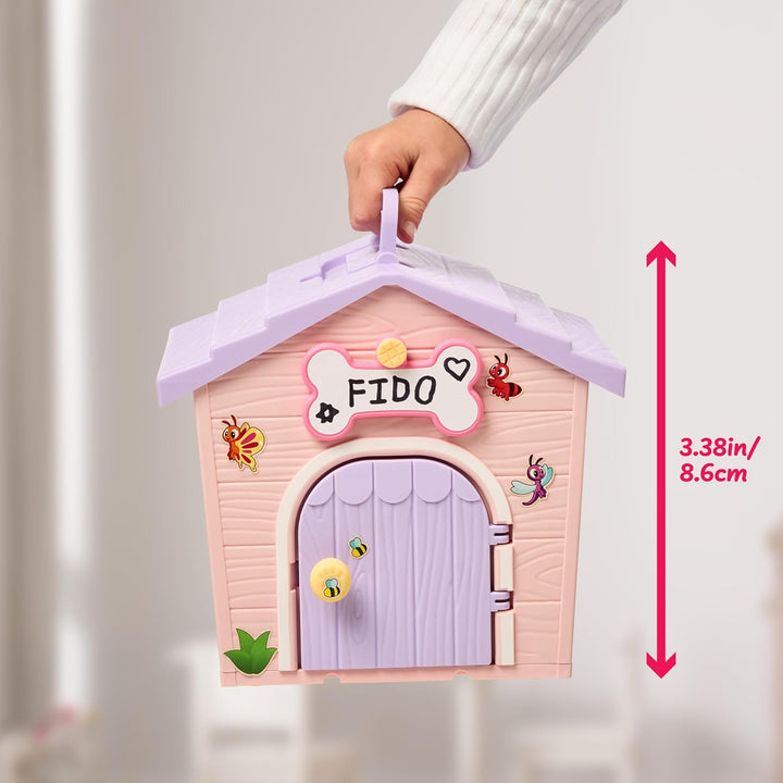 My Puppy'S Home Minis - Pink & Purple Home | Plush Toy & Kennel Playset. Build Your Puppy'S Home, Name Your Puppy & Surprise! Puppy Appears! Which Puppy Will You Get? Easy Build DIY