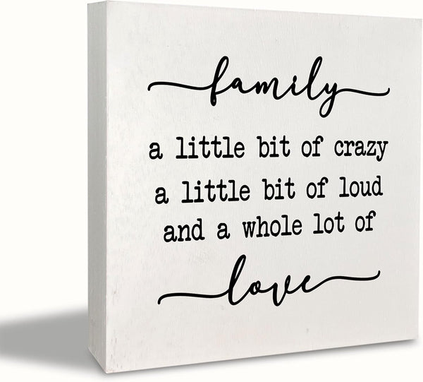 Rustic Family Sign Home Decor