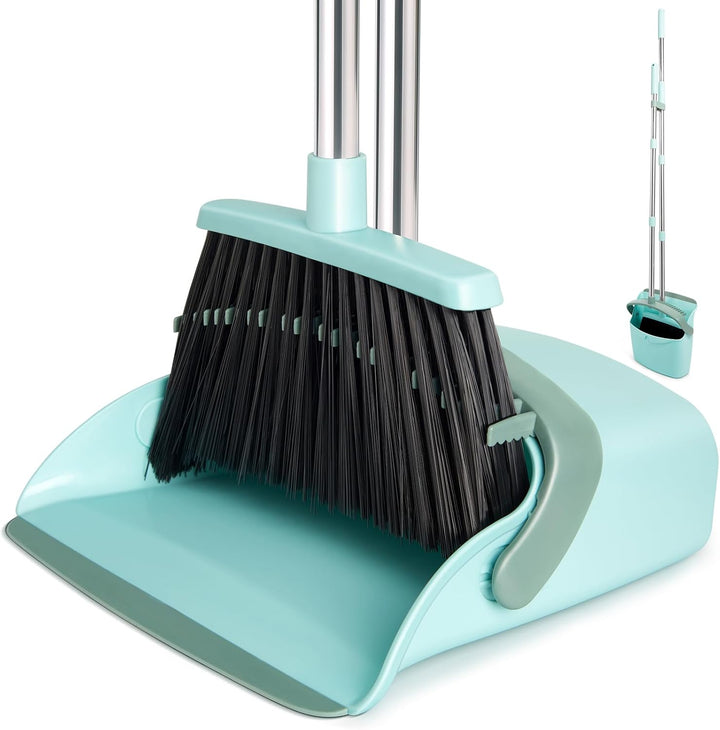 Broom & Dustpan Set with Long Handle
