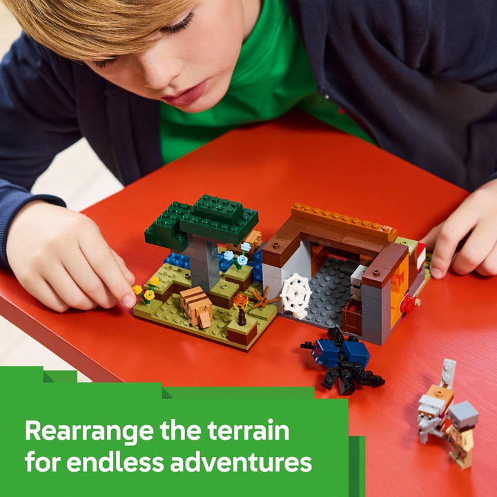 Minecraft the Armadillo Mine Expedition Toy Figures and Playset - Building Minecraft Toy for Kids, Boys and Girls, Ages 8+ - with  Figures for Pretend Play - Gift Idea for Birthdays - 21269