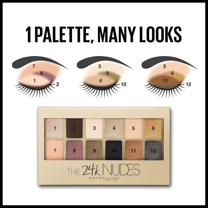 24K Nudes Gold Eyeshadow Palette