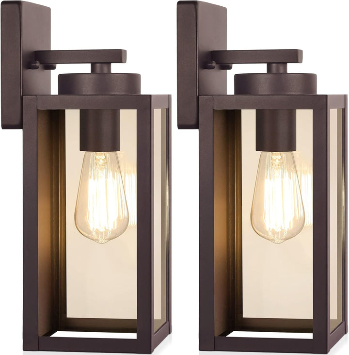 Modern Matte Black Outdoor Wall Lights