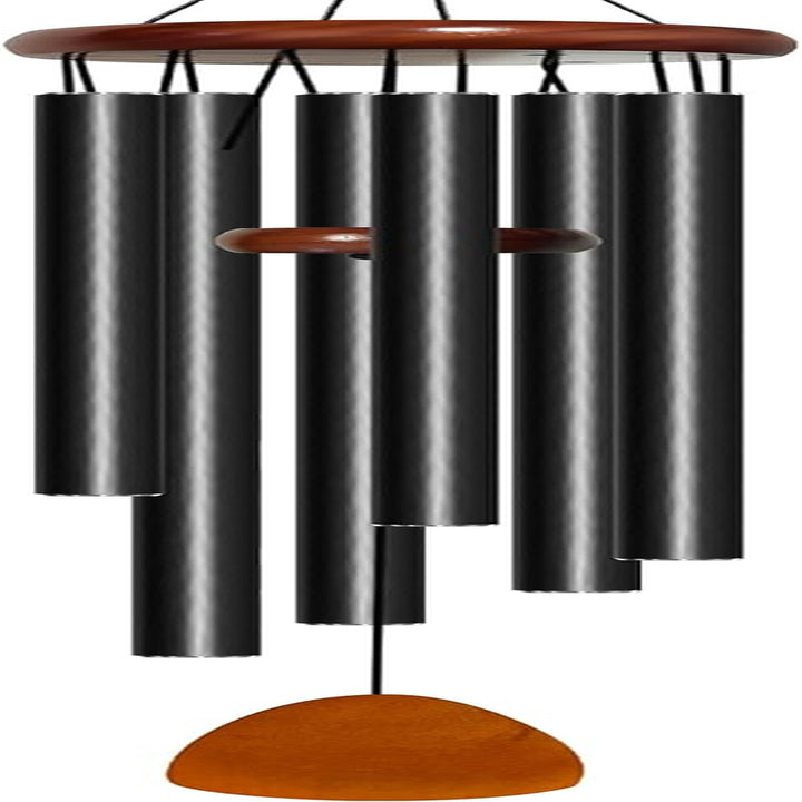 Large Black Aluminum Wind Chimes 37"
