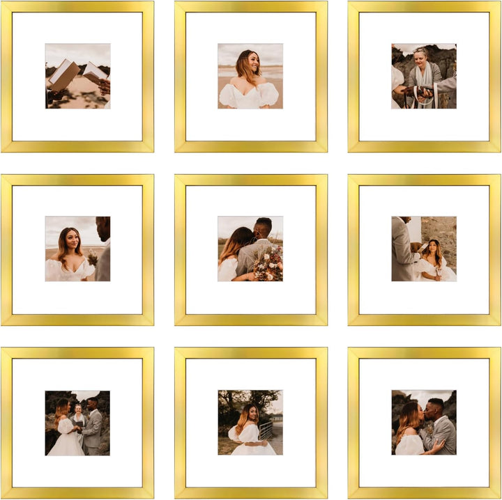 9-Pack 12x12 Picture Frames, Black