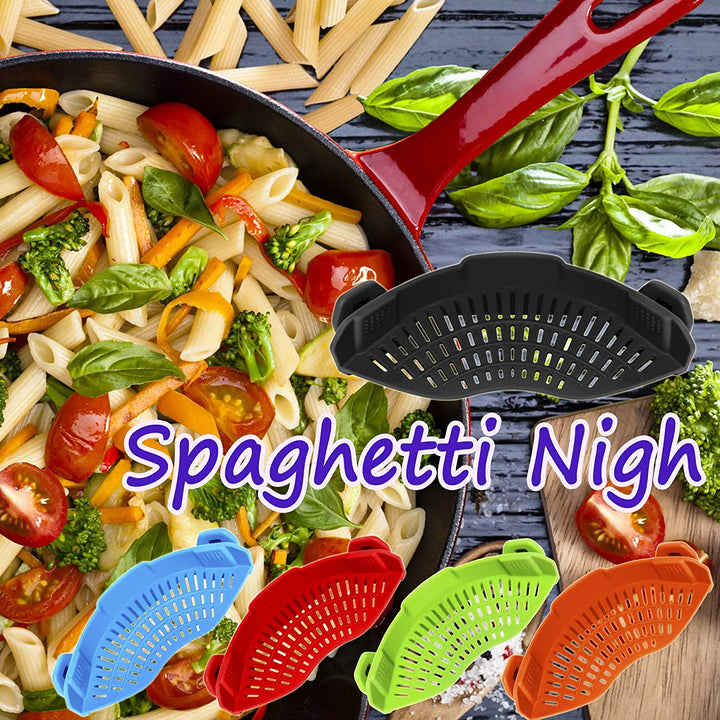 Silicone Clip-On Strainer for Pots & Pans