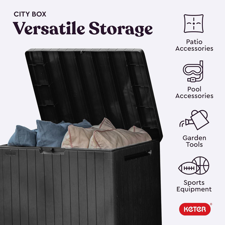 30 Gallon Resin Outdoor Storage Box"