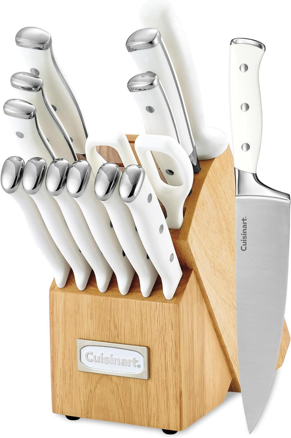 15-Piece Forged Knife Set with Block