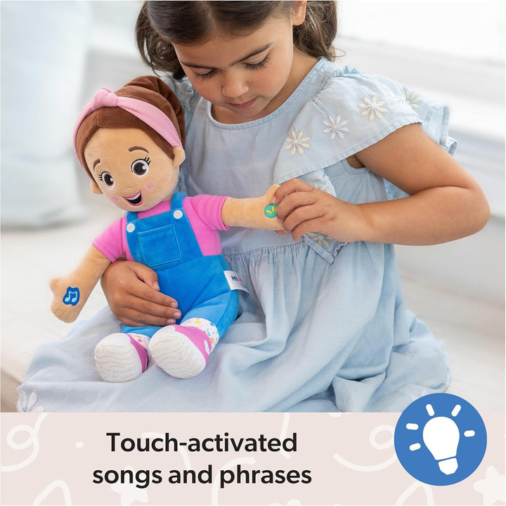 Speak & Sing Doll, 16” Tall Interactive Toy with 4 Songs & 16+ Phrases, Toddler Toys for Girls & Boys Ages 6 Months to 3+ Years