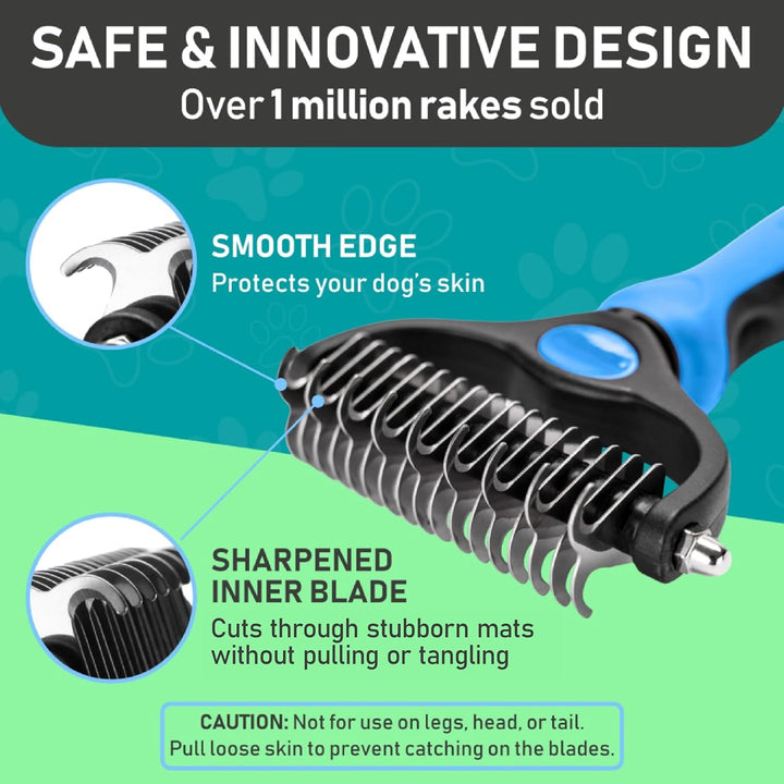 Double-Sided Deshedding Grooming Rake