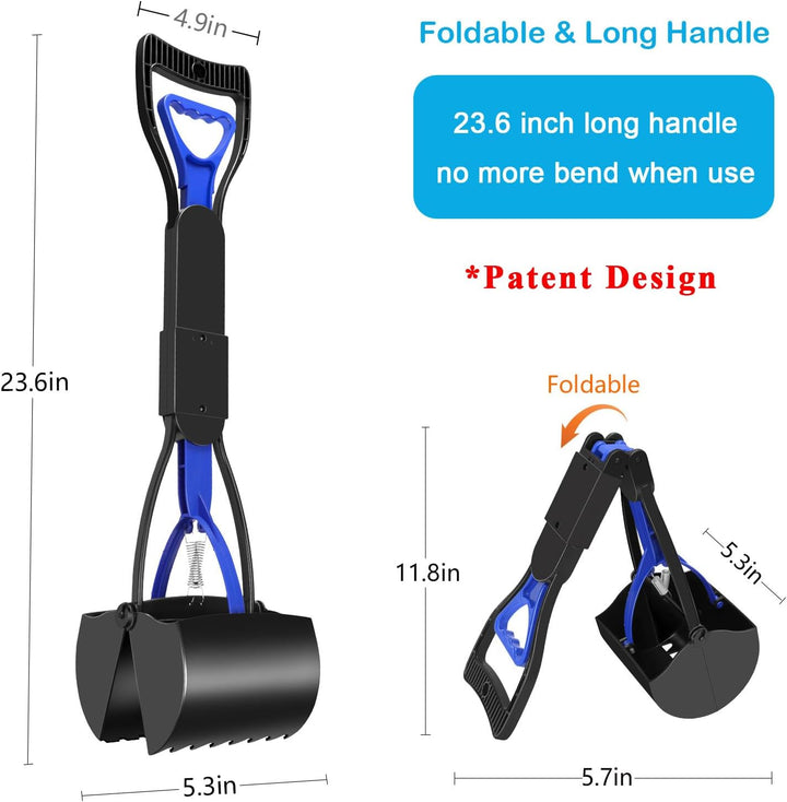 Folding Pooper Scooper for Dogs – Durable & Easy