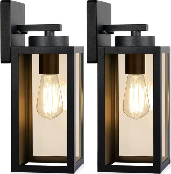 Modern Matte Black Outdoor Wall Lights