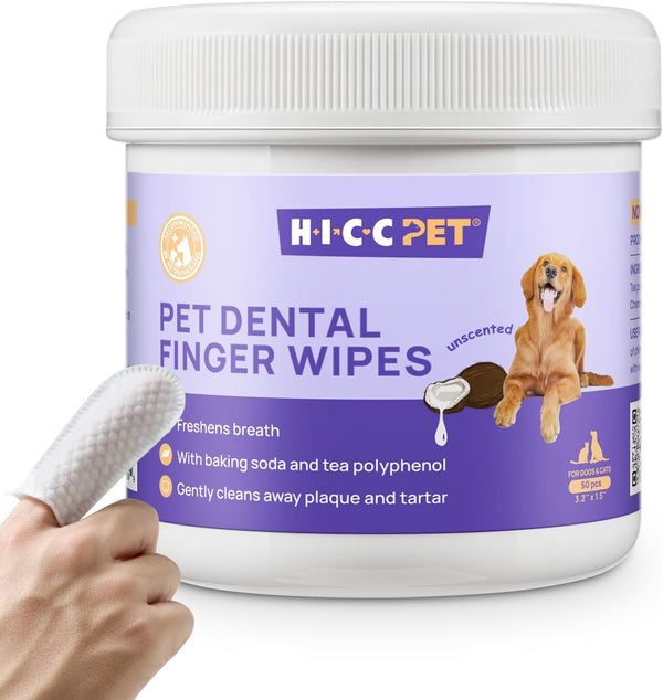 Pet Teeth Cleaning Wipes - 50 Ct