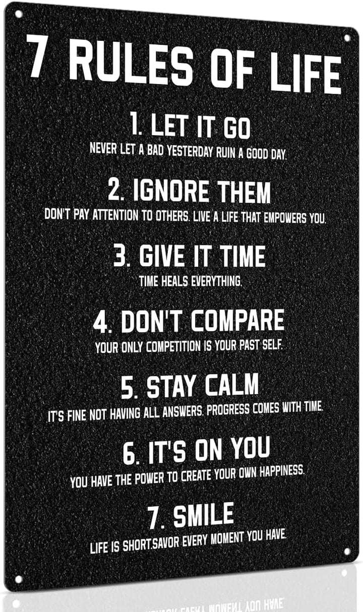 Motivational Metal Wall Sign 8x12