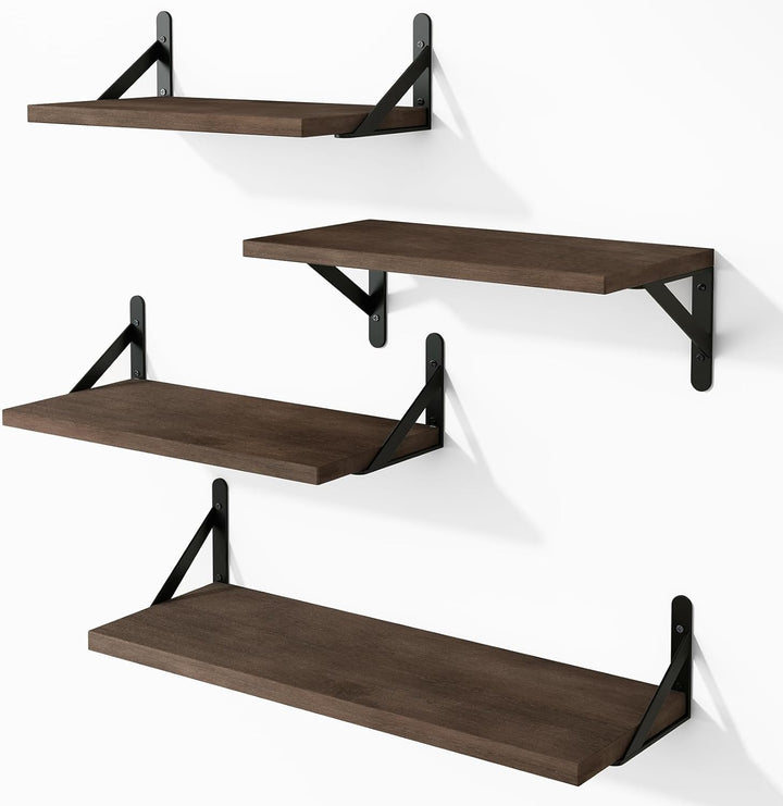 Farmhouse Floating Wall Shelves (Set of 4)