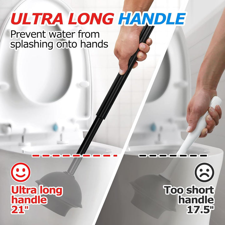 2-in-1 Toilet Plunger & Brush Set
