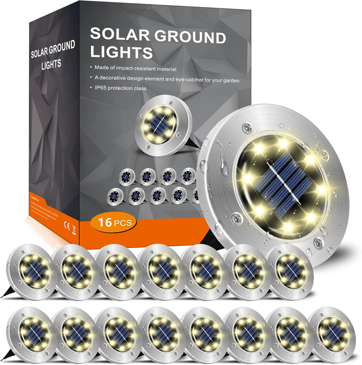 12 Pack Outdoor Solar Garden Lights