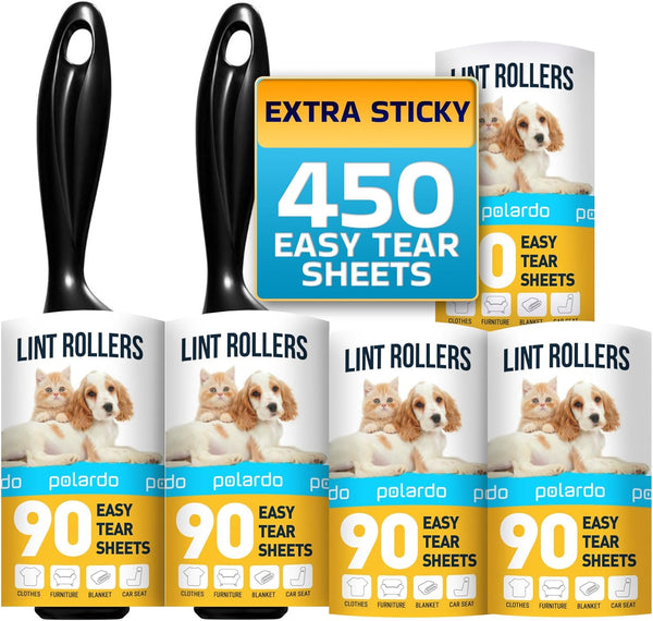 5 Large Lint Rollers for Pet Hair Removal