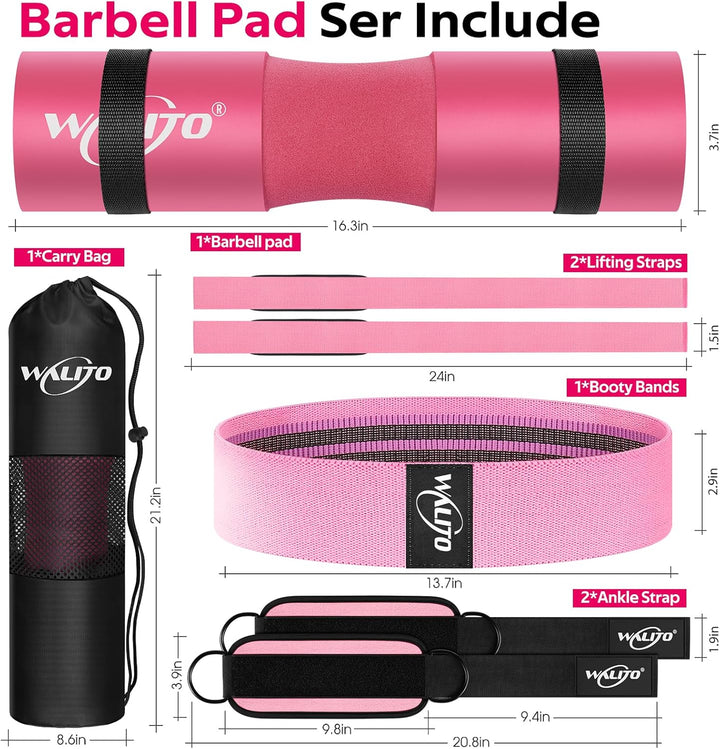 8Pcs Barbell Pad Set & Gym Accessories
