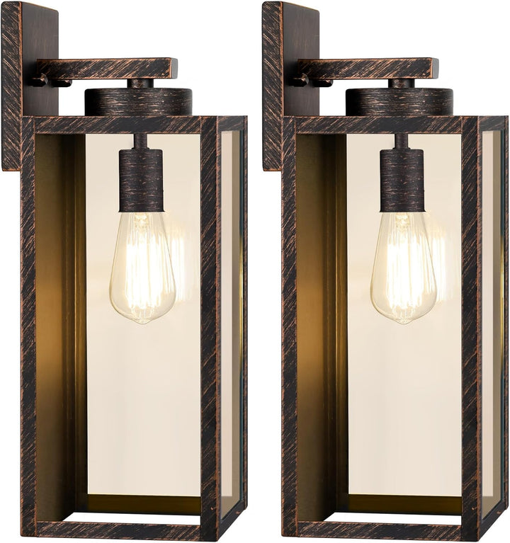 Modern Matte Black Outdoor Wall Lights