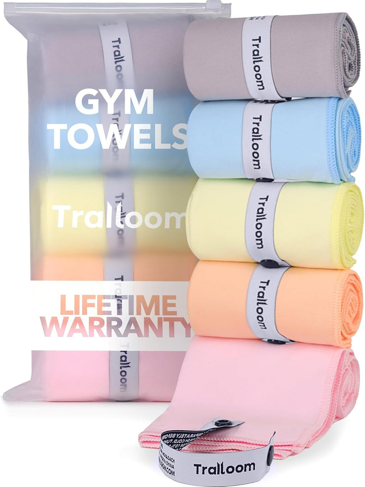 Quick Dry Microfiber Workout Towels - 5pk