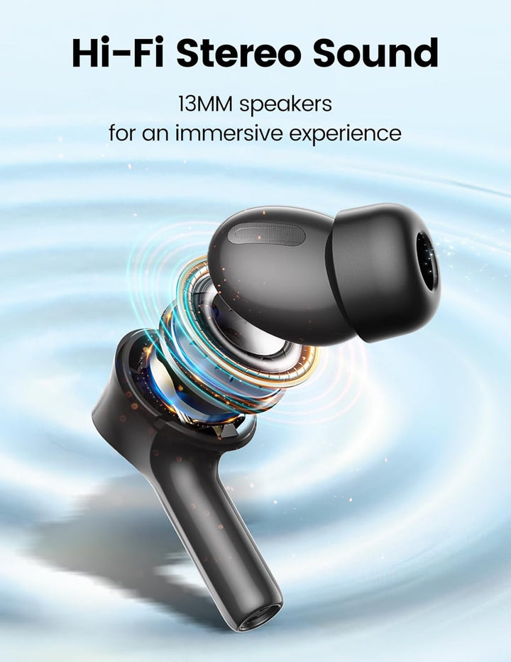 Wireless Bluetooth Earbuds with Mic & 50H Playtime