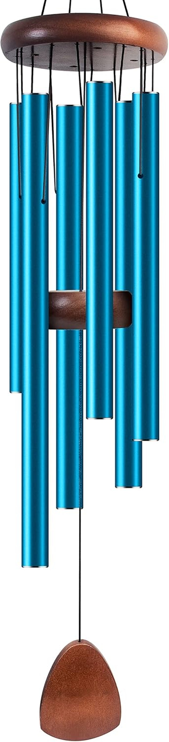 Large Black Aluminum Wind Chimes 37"