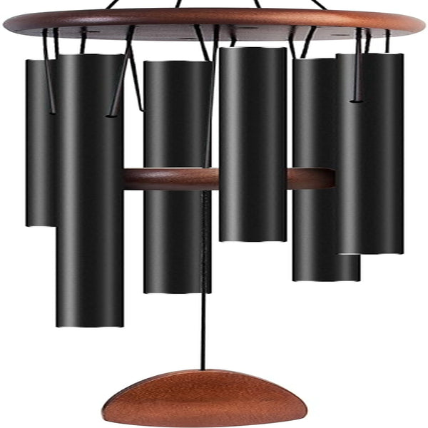Large Black Aluminum Wind Chimes 37"