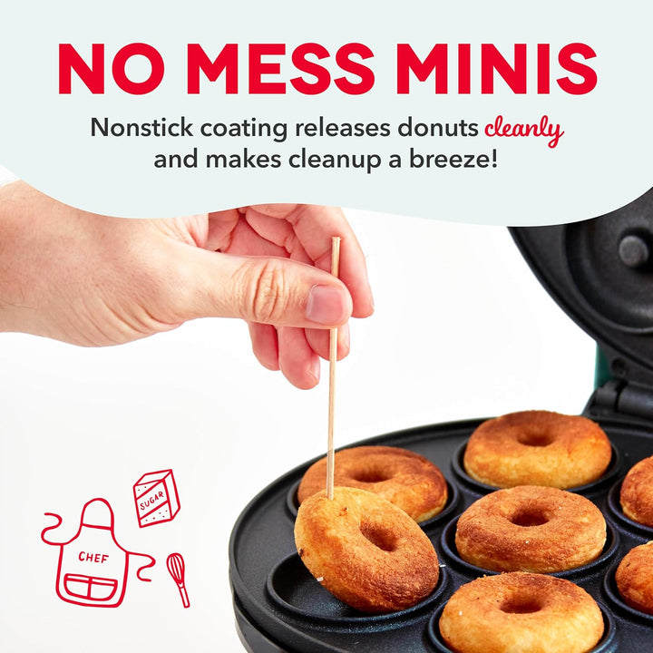 Mini Donut Maker - Makes 7, Aqua