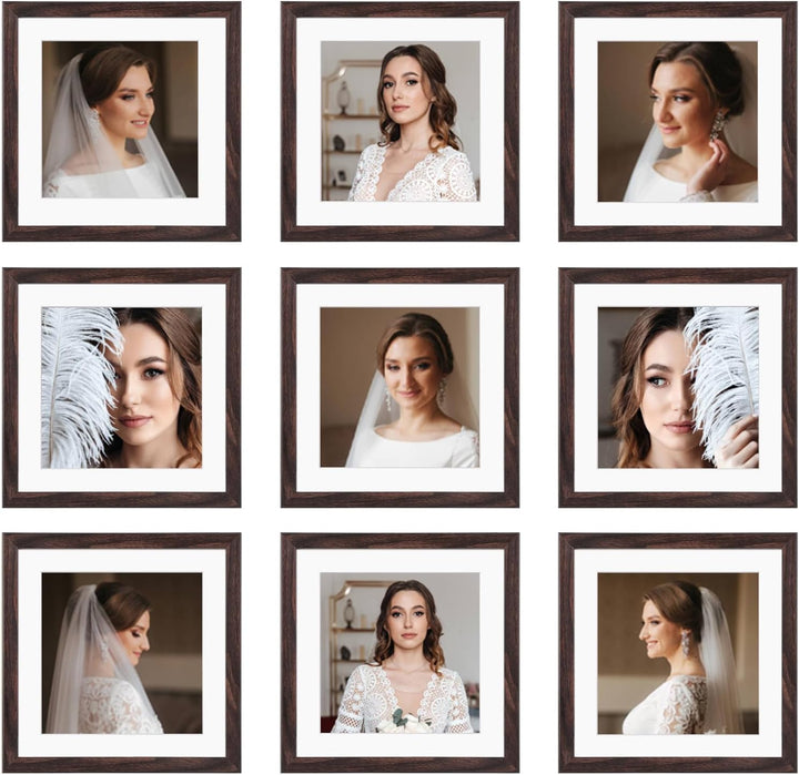9-Pack 12x12 Picture Frames, Black