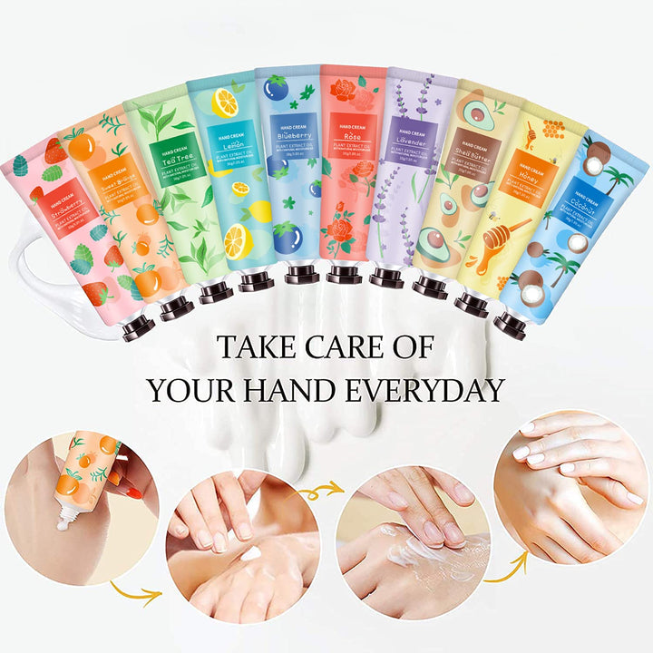 10 Pack Hand Cream for Dry Hands