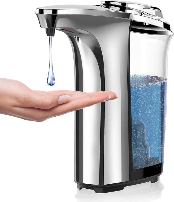 Touchless Soap Dispenser 17oz – Silver