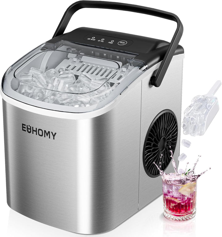 Portable Ice Maker, 26Lbs/24Hrs, Black