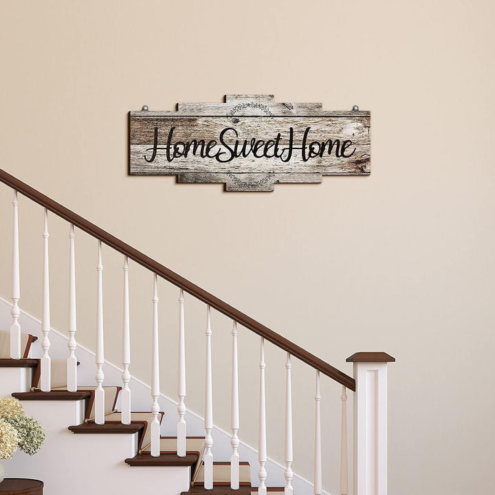 Rustic Home Sweet Home Wooden Sign