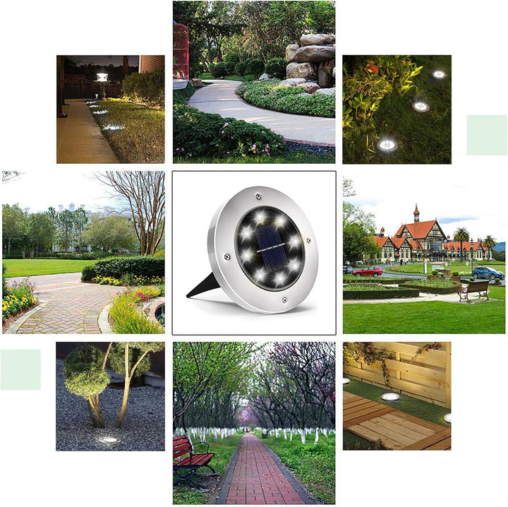 12 Pack Outdoor Solar Garden Lights