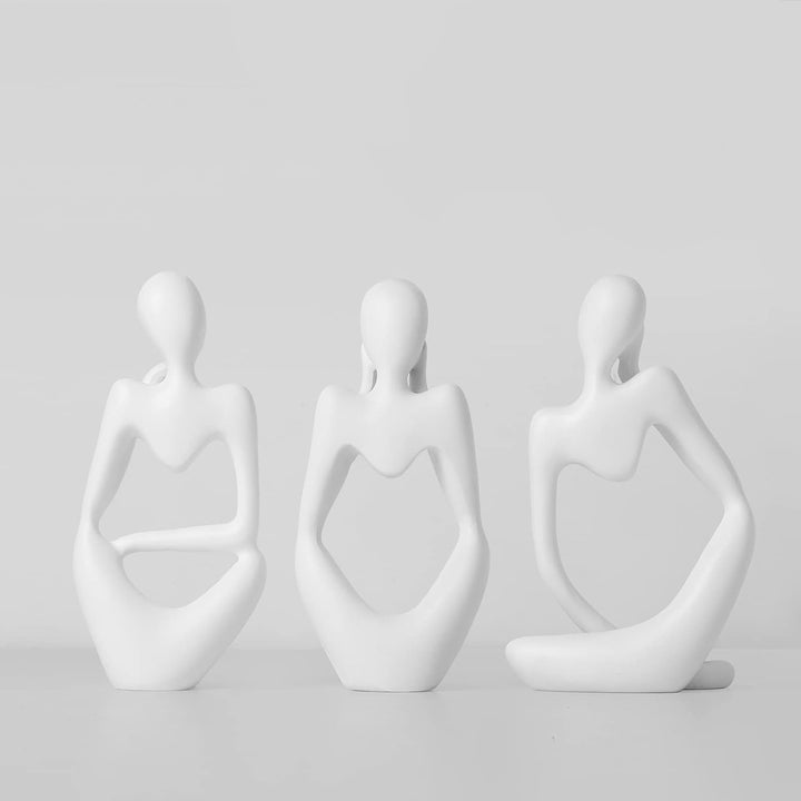 Thinker Statue Set – Abstract Decor
