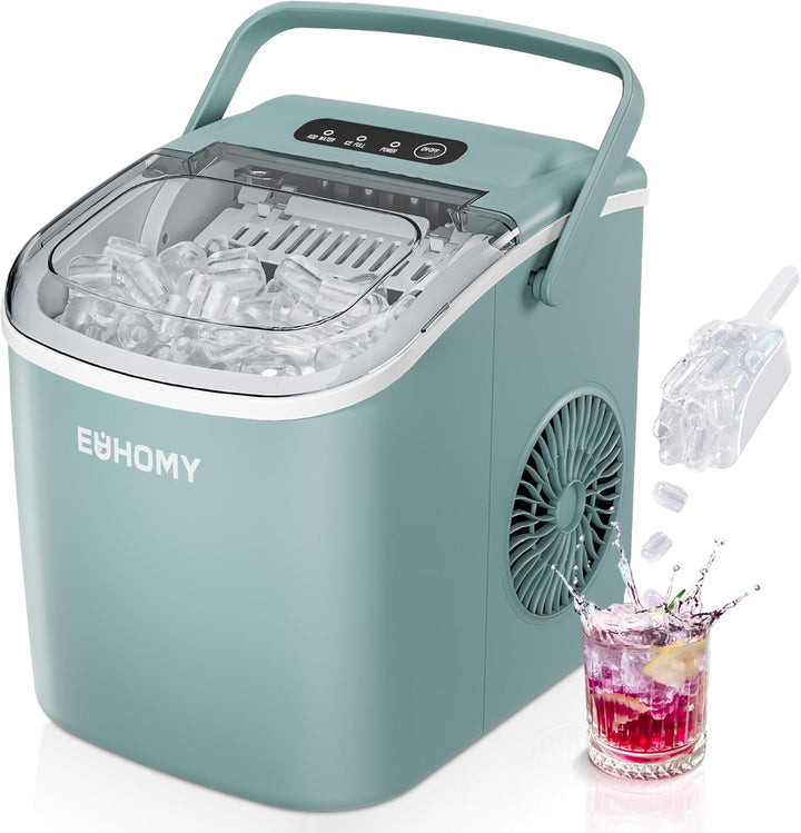 Portable Ice Maker, 26Lbs/24Hrs, Black