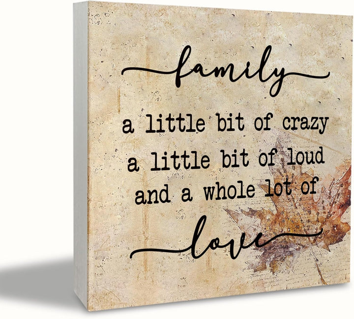 Rustic Family Sign Home Decor
