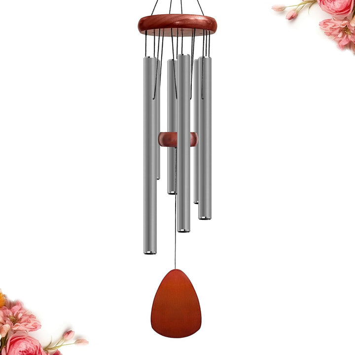 Large Black Aluminum Wind Chimes 37"