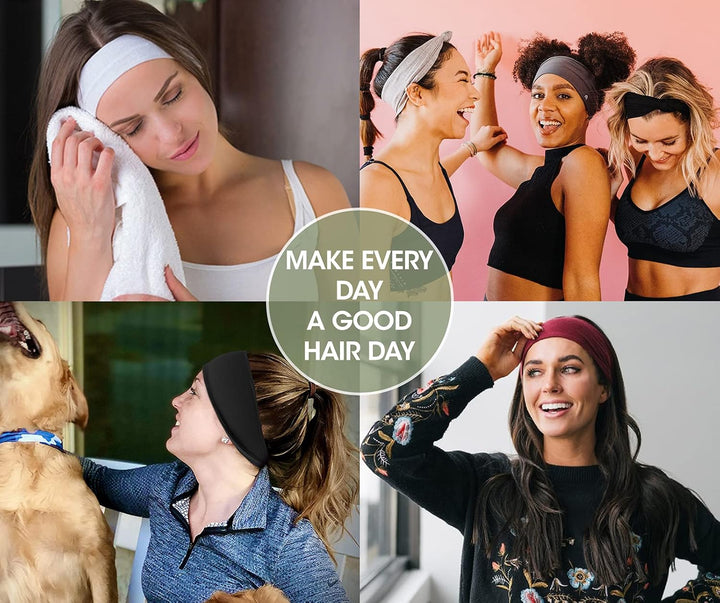 12 Pack Non-Slip Workout Headbands