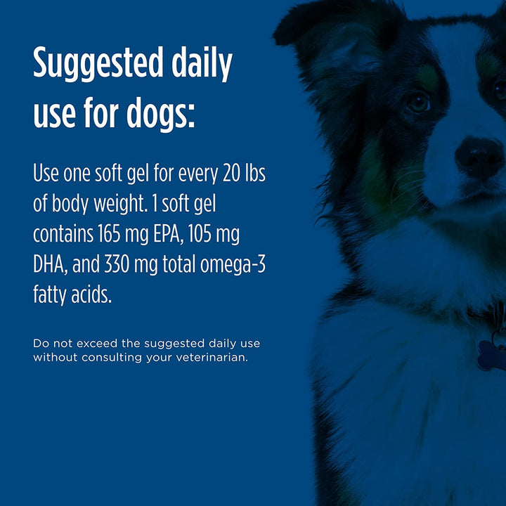 Omega-3 Pet Soft Gels for Dogs - 180 Ct