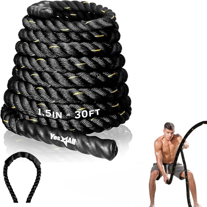 Battle Rope w/ Sleeve - 30/40/50 Ft